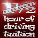 1½ hours (90mins) of driving tuition (concession rate)
