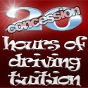 20 hours of driving tuition (concession rate)